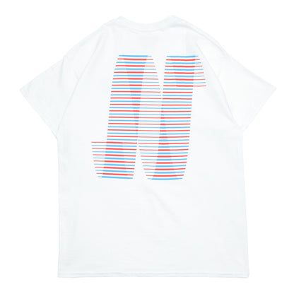 NORTH SKATE MAG N LOGO S/S TEE - WHITE/RED/BLUE