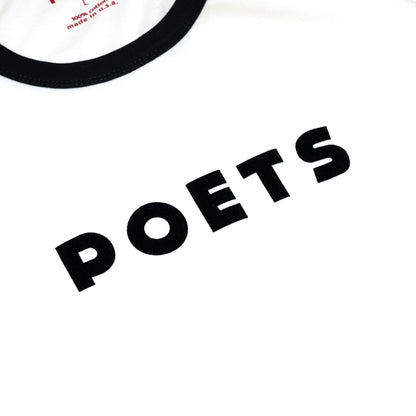 POETS BASE RINGER S/S TEE - WHITE