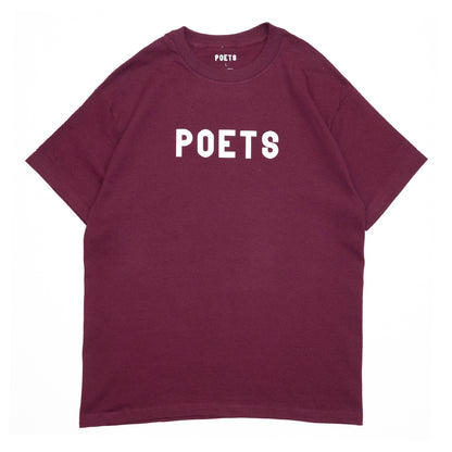 POETS OG LOGO S/S TEE - MAROON