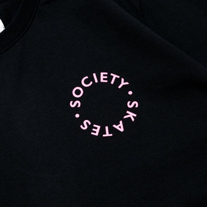 SOCIETY LOGO S/S TEE - BLACK