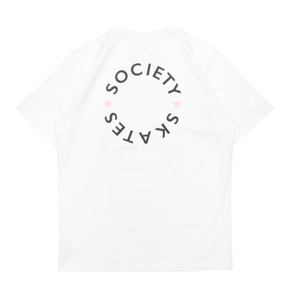 SOCIETY SAKURA S/S TEE - WHITE