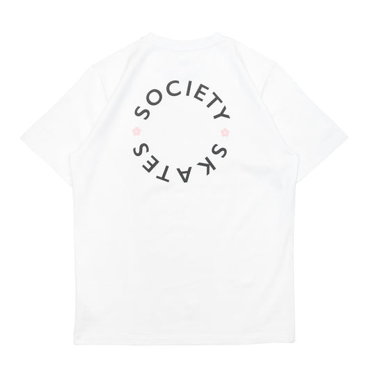 SOCIETY SAKURA S/S TEE - WHITE