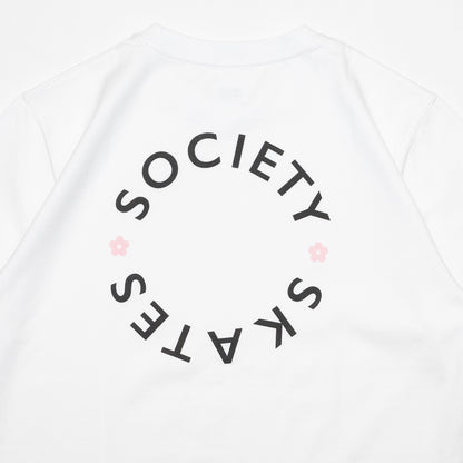 SOCIETY SAKURA S/S TEE - WHITE