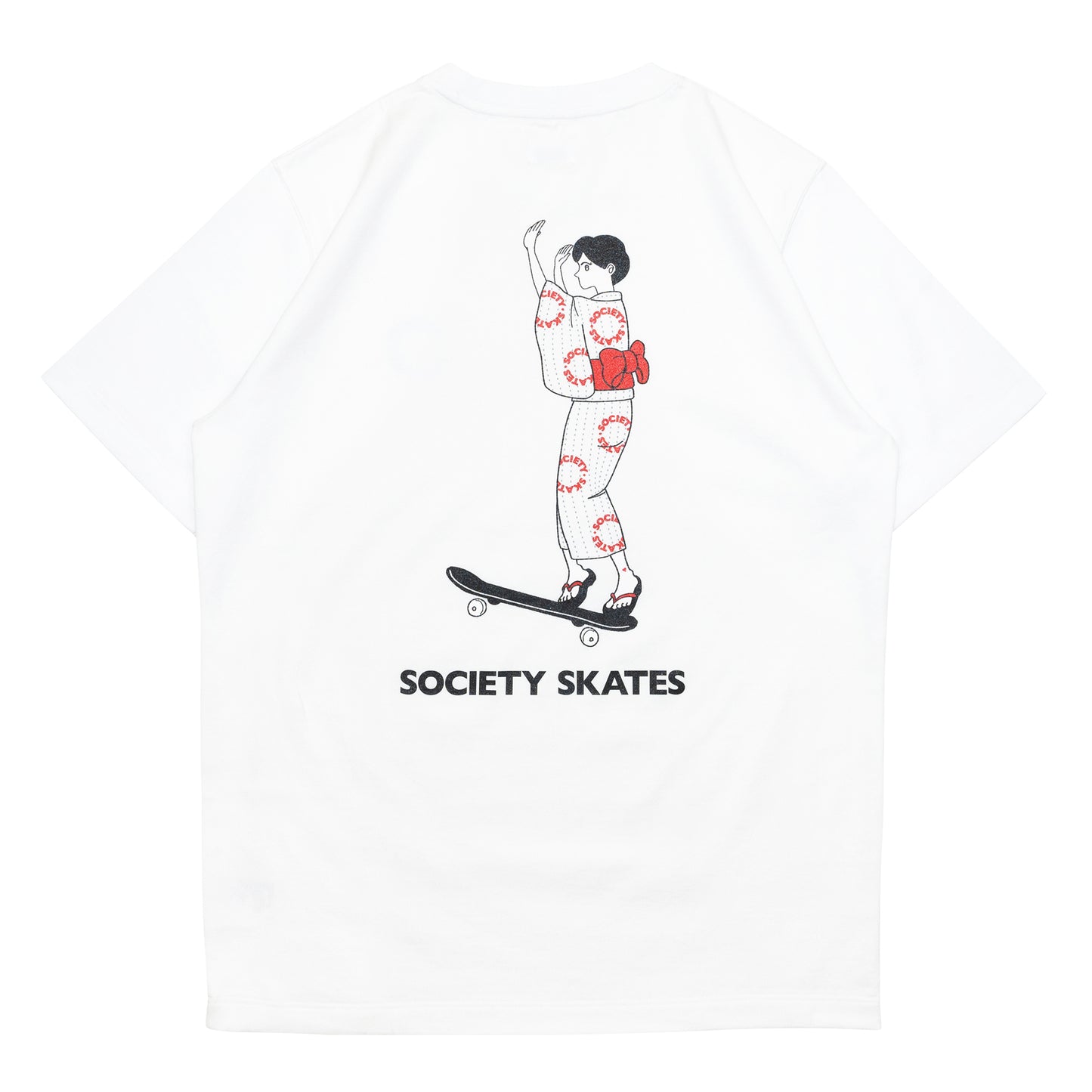 SOCIETY YUKATA S/S TEE - WHITE