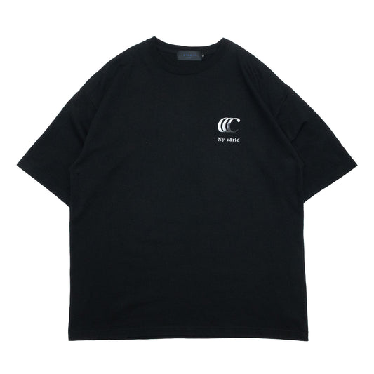 CLUMSY PICTURES GRADIENT CCC S/S WIDE TEE - BLACK