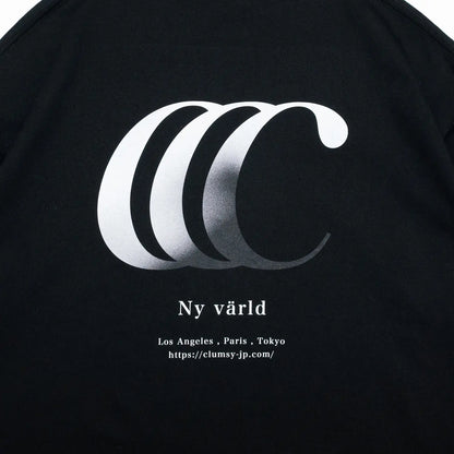 CLUMSY PICTURES GRADIENT CCC S/S WIDE TEE - BLACK
