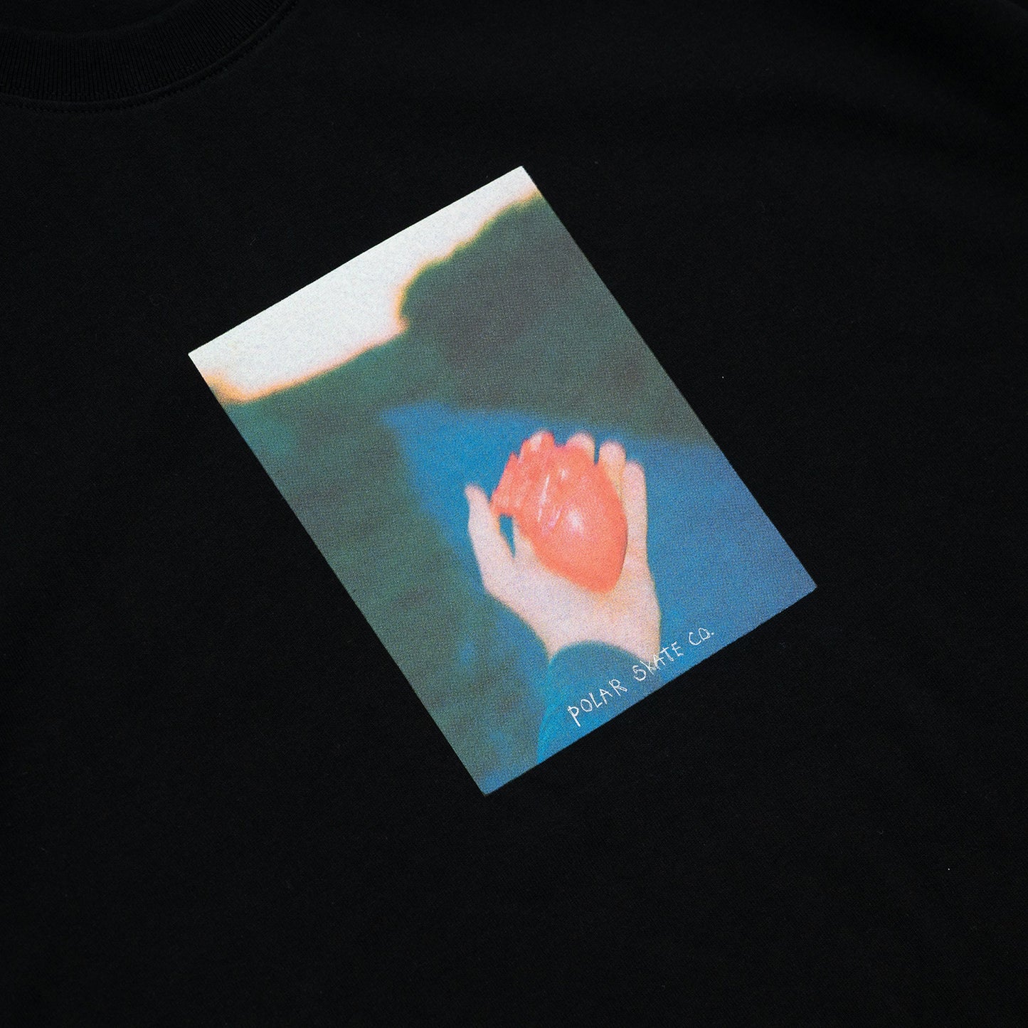 POLAR SKATE CO HEART IN HAND - BLACK