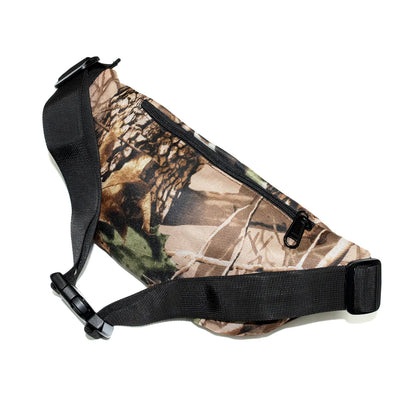 THEORIES(セオリーズ)のナイロン性ショルダーバッグ「STAMP SHOULDER BAG」のTREE CAMO(ツリーカモフラージュ柄)の背面からの商品写真