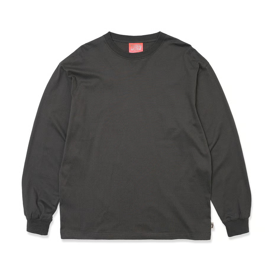 TRIBE WEAR BASIC L/S TEE - CHACOAL GREY