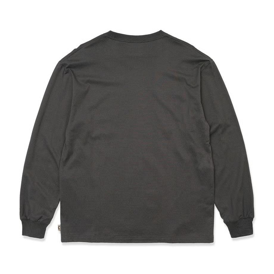 TRIBE WEAR BASIC L/S TEE - CHACOAL GREY