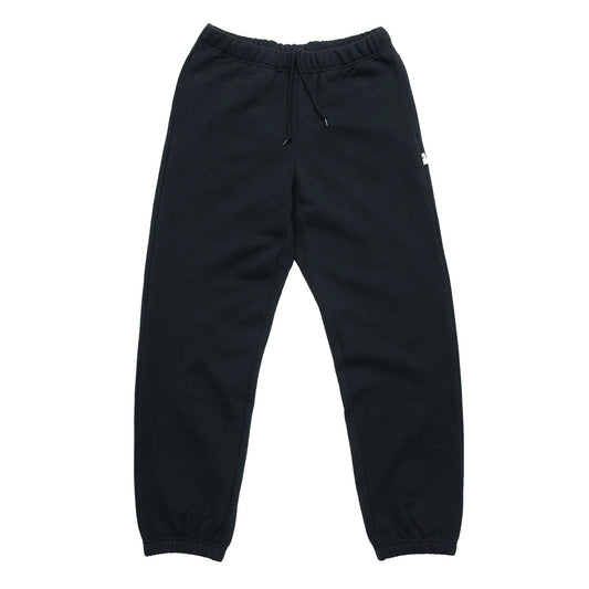 TRIBE WEAR(トライブウェア)のヘビーオンスなパイル生地を使用した「BASIC SWEAT PANTS」のBLACKカラーの正面からの商品写真