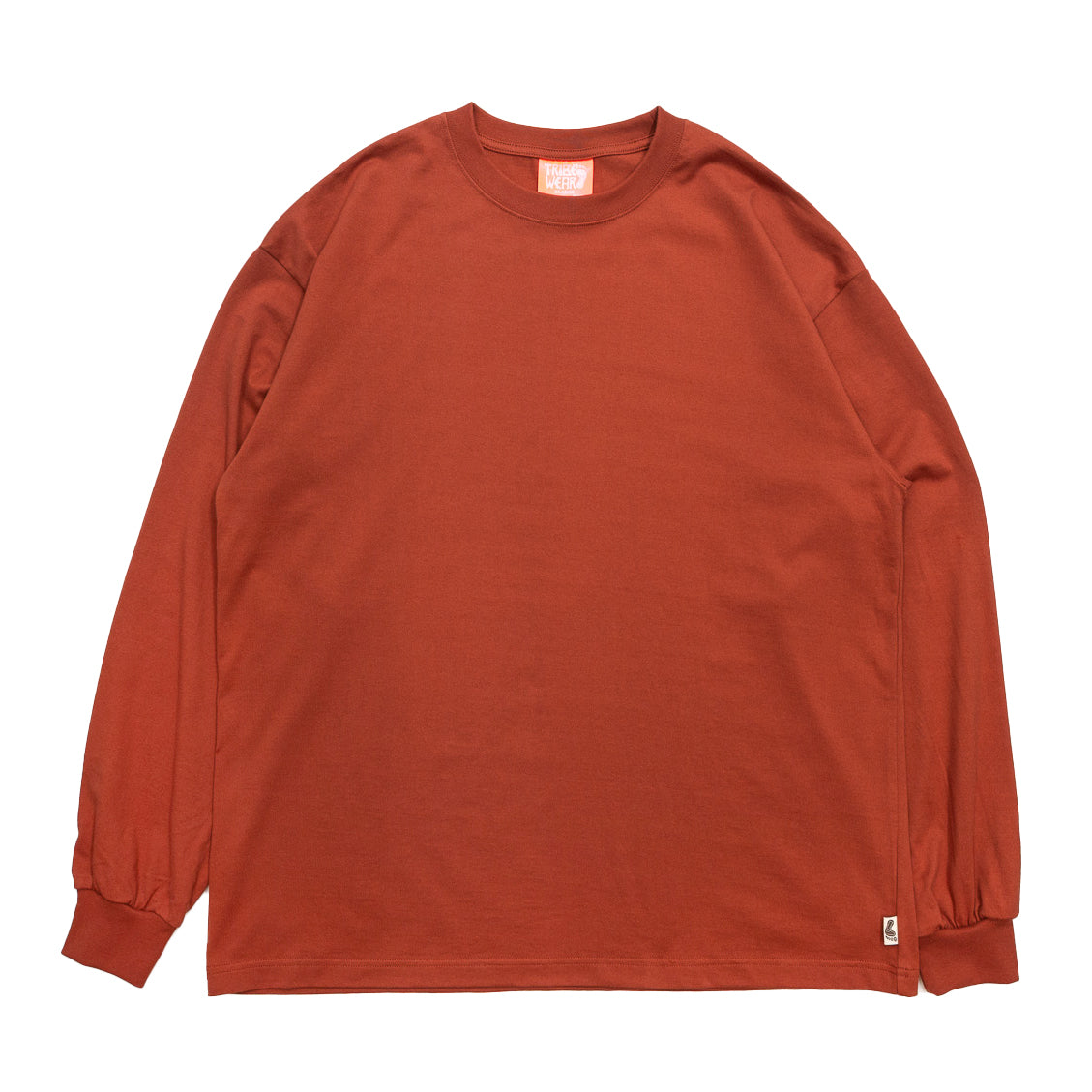 TRIBE WEAR BASIC L/S TEE - BRICK RED