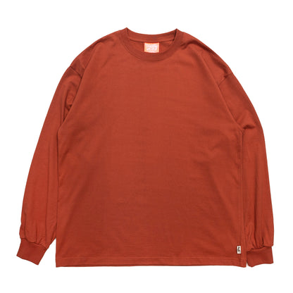 TRIBE WEAR BASIC L/S TEE - BRICK RED