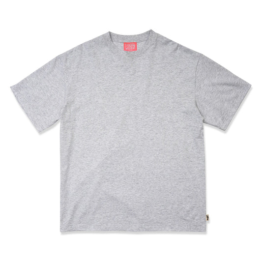 TRIBE WEAR(トライブウェア)のヘビーオンスのTシャツ「BASIC S/S TEE」のGREYカラーの正面からの商品写真