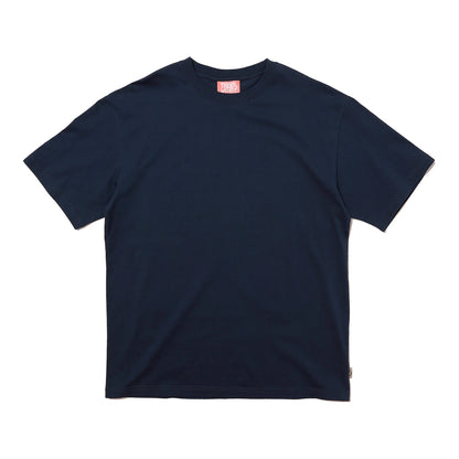 TRIBE WEAR(トライブウェア)のヘビーオンスのTシャツ「BASIC S/S TEE」のNAVYカラーの正面からの商品写真