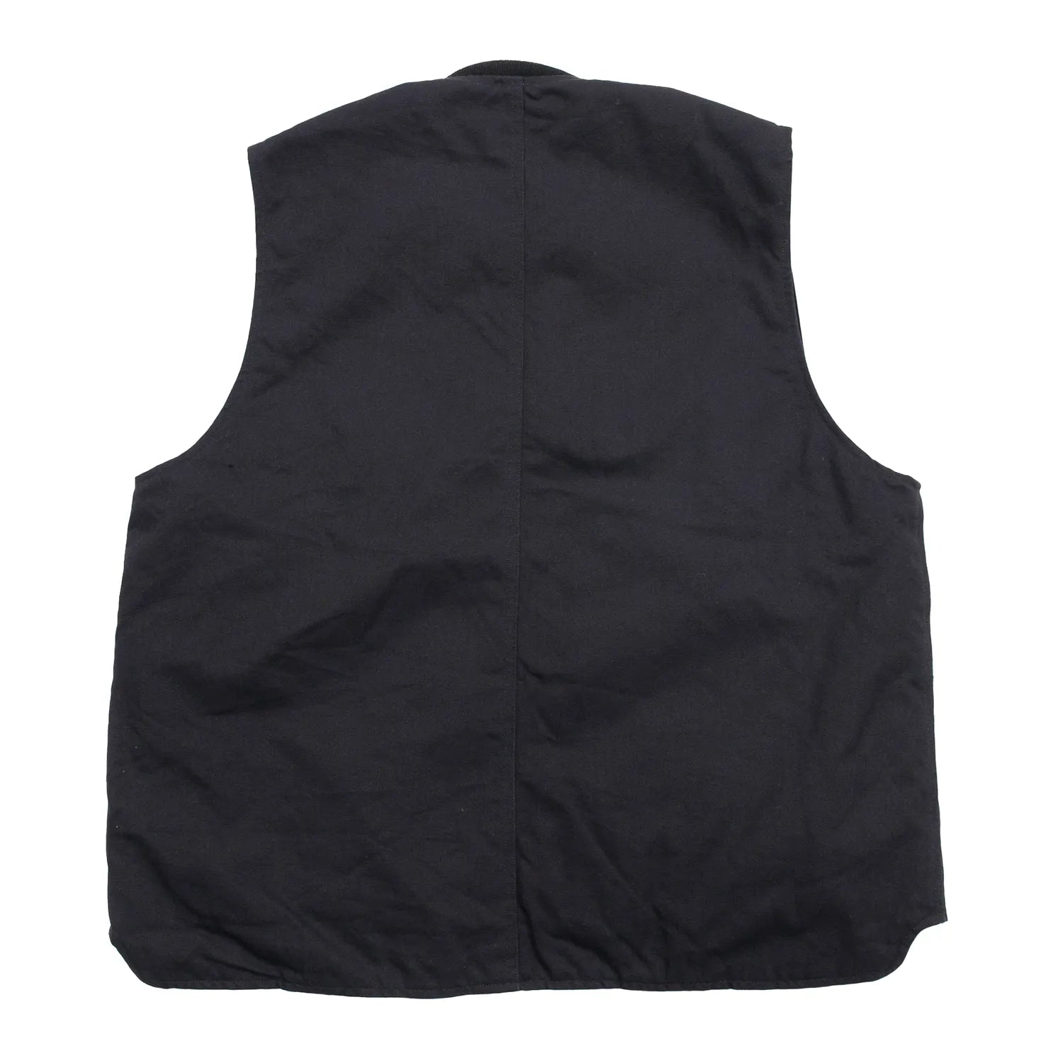 東洋エンタープライズによるTUF-NUT(タフナット)の12.5ozのコットンダック生地を使用した「COTTON DUCK WORK VEST」のBLACKカラーの背面からの商品写真