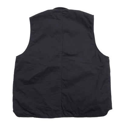 東洋エンタープライズによるTUF-NUT(タフナット)の12.5ozのコットンダック生地を使用した「COTTON DUCK WORK VEST」のBLACKカラーの背面からの商品写真