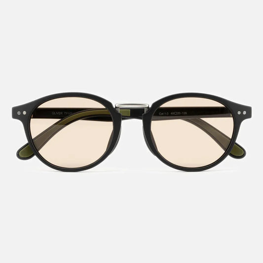 TYMER / OLIVER - MATT BLACK/BROWN LENS（TY105-MBK-PBR）