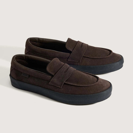 VANSのローファータイプのスケートボードシューズ「SKATE LOAFER」のBROWNカラーの商品写真