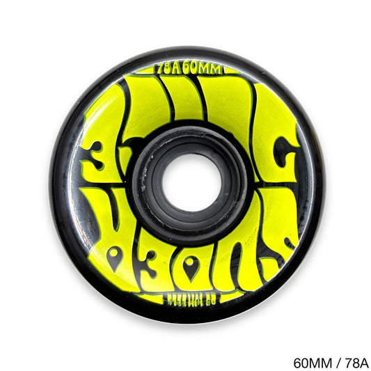 OJ WHEELS / TEAM / SUPER JUICE BLACK&YELLOW - 60MM / 78A