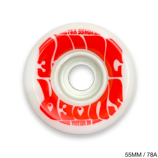 OJ WHEELS / TEAM / SUPER JUICE MINI WHITE&RED - 55MM / 78A