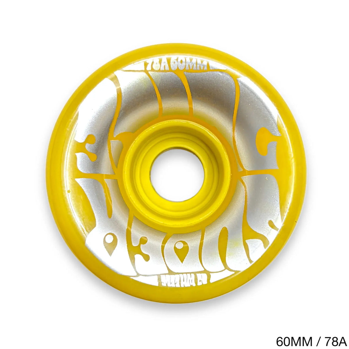OJ WHEELS クルーザーウィール TEAM SUPER JUICE NEON YELLOW - 60MM