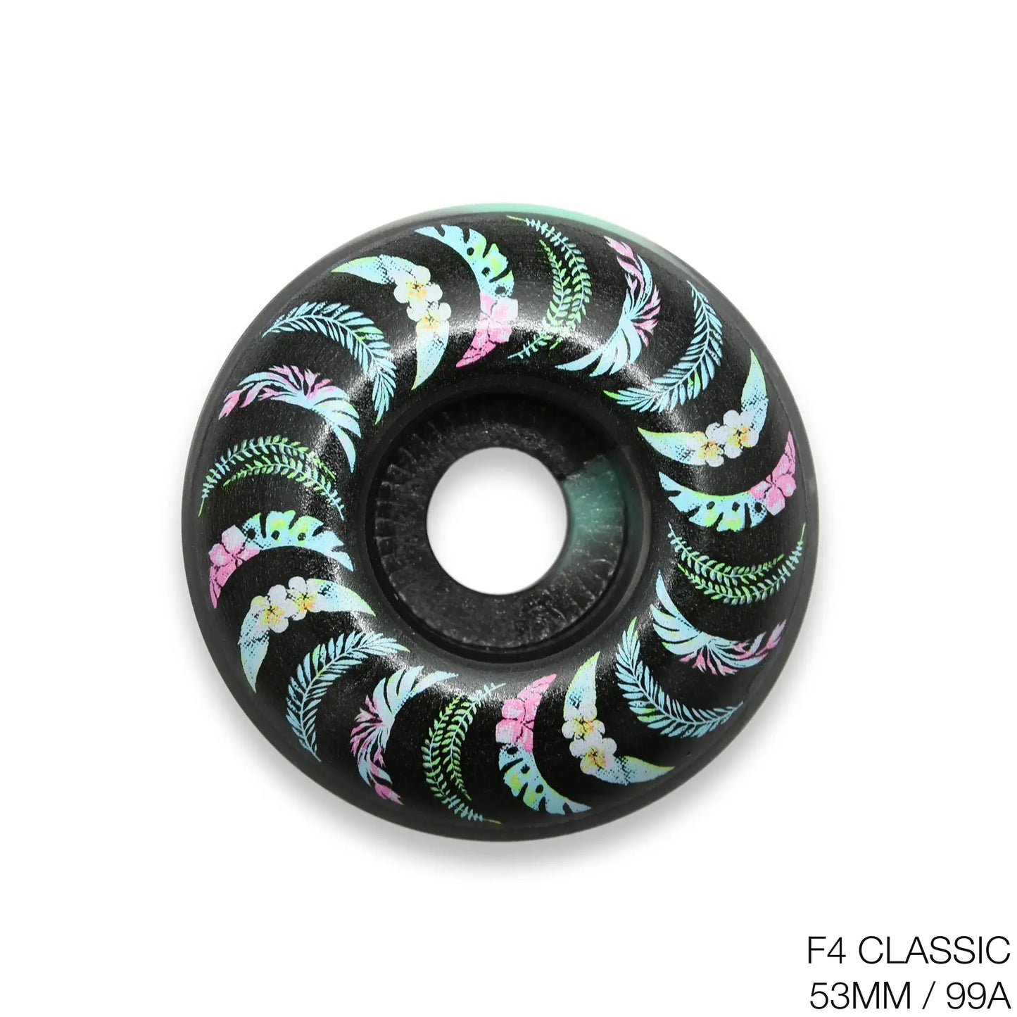 SPITFIRE / TEAM F4 CLASSIC FLORAL BLACK/TEAL SWIRL - 53MM / 99A