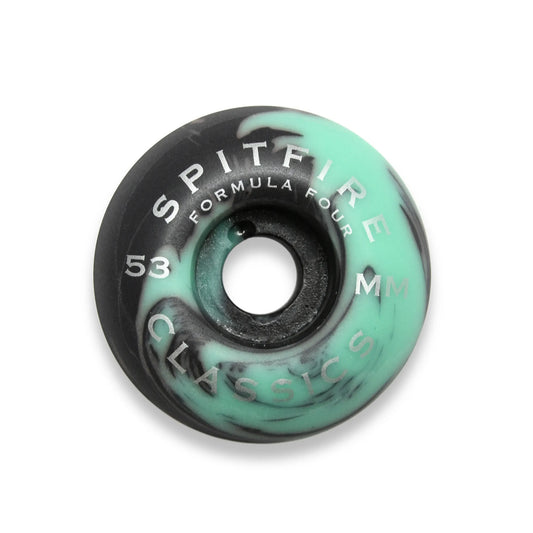 SPITFIRE / TEAM F4 CLASSIC FLORAL BLACK/TEAL SWIRL - 53MM / 99A