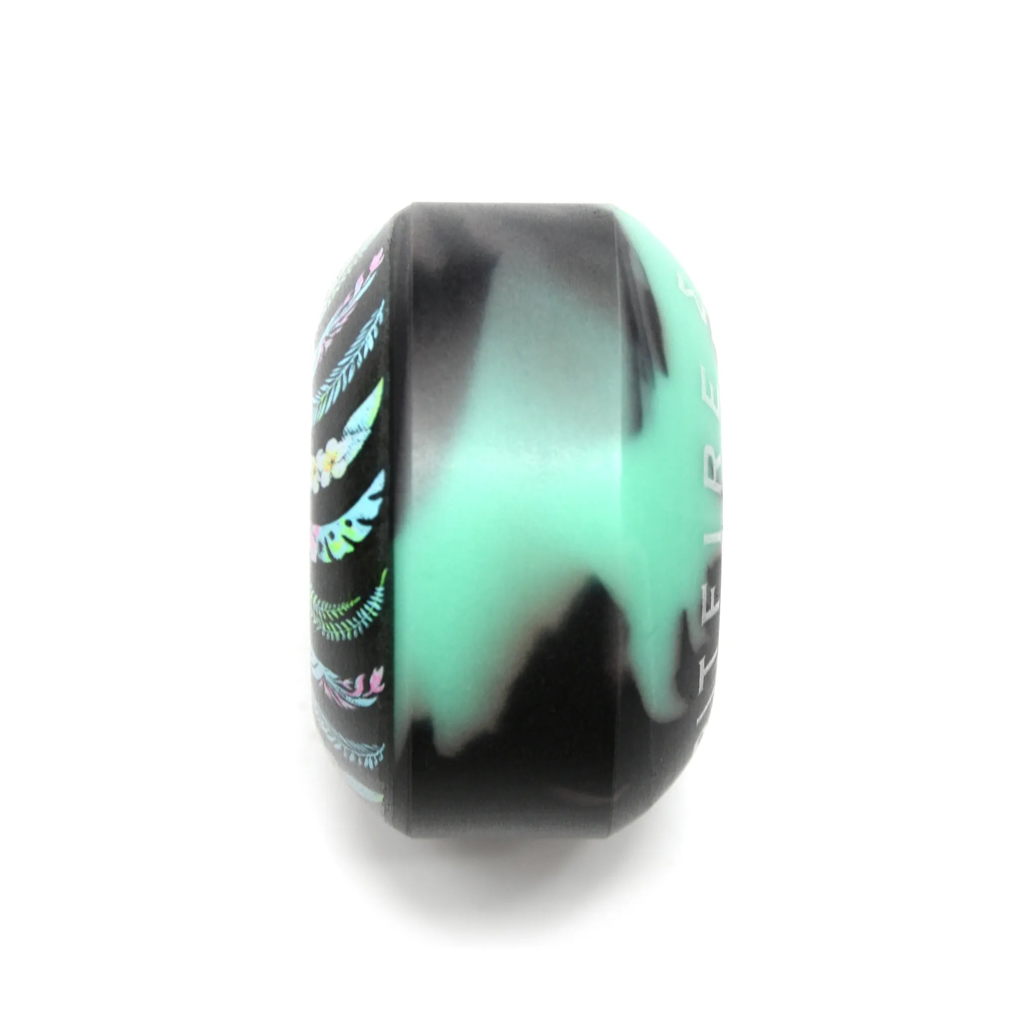 SPITFIRE ⁄ TEAM F4 CLASSIC FLORAL BLACK⁄TEAL SWIRL - 53MM ⁄ 99A