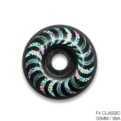 SPITFIRE / TEAM F4 CLASSIC FLORAL BLACK - 55MM / 99A