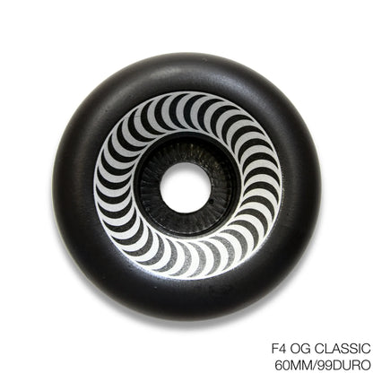 SPITFIRE TEAM F4 OG CLASSICS BLACK - 60MM / 99DURO