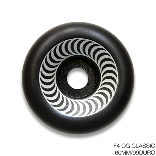 SPITFIRE TEAM F4 OG CLASSICS BLACK - 60MM / 99DURO