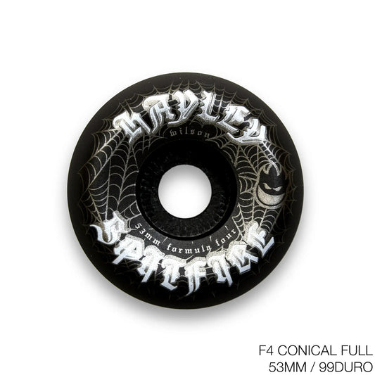 SPITFIRE HAYLEY WILSON F4 CONICAL FULL "WEBBED" BLACK - 53MM / 99DURO
