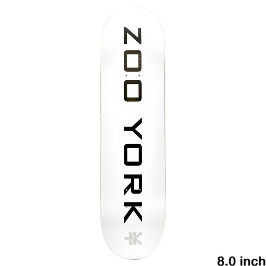 ZOO YORK デッキ TEAM 95 LOGO BLOCK WHITE - 8.0