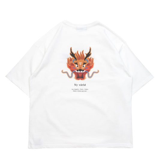 clumsy. Pictures Tシャツ DRAGON S/S TEE - WHITE