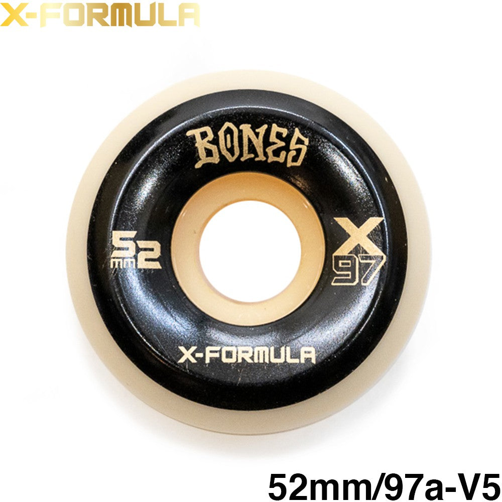 BONES ウィール X-FORMULA V5 SIDECUT - 52MM / 97A(TRICK/CRUISER HYBRID WHEEL)