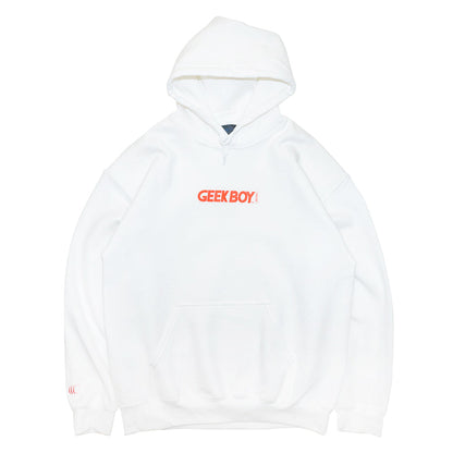 【23SP】 clumsy. Pictures パーカー GEEK BOY™ HOODY - WHITE(初回限定ステッカー付き)