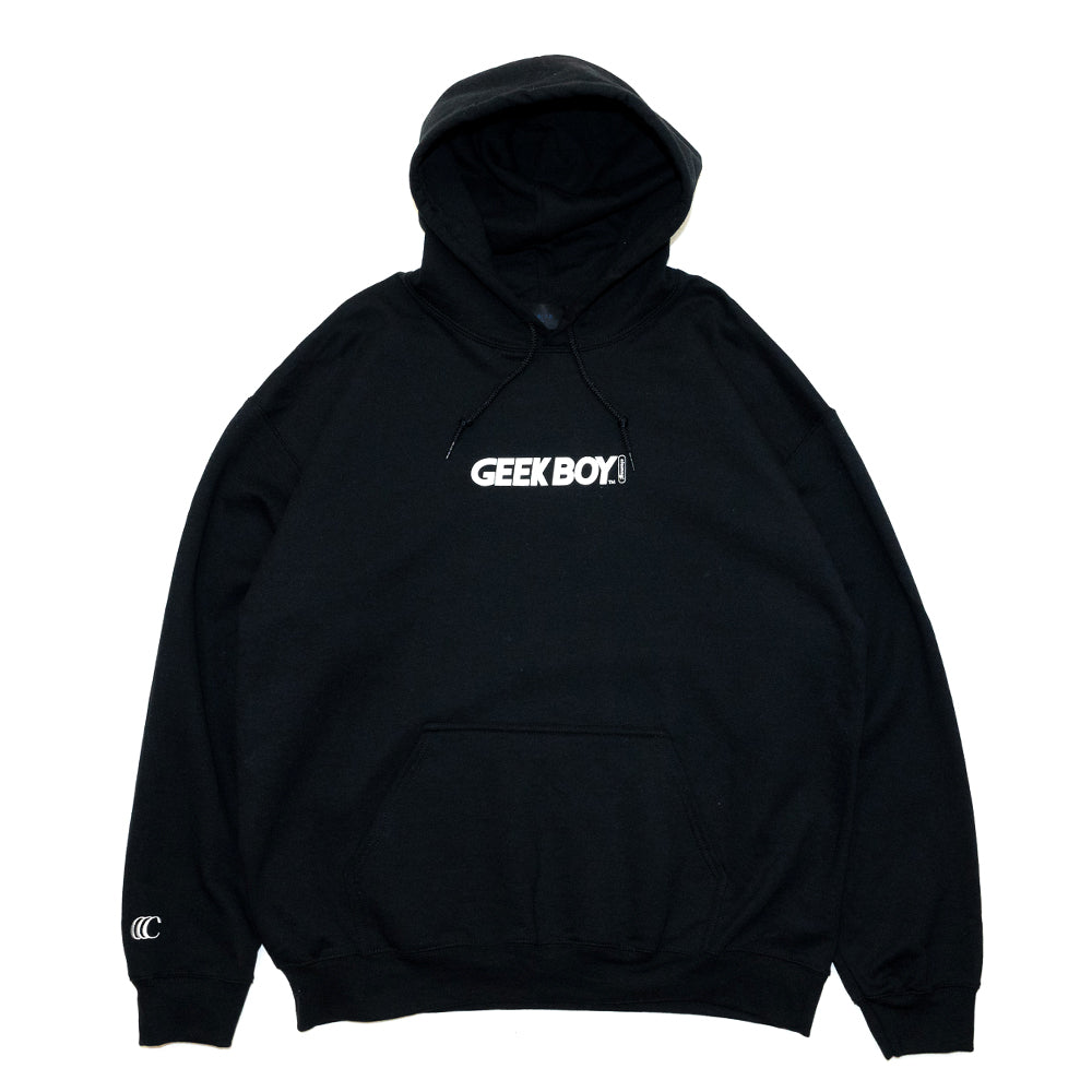 【23SP】 clumsy. Pictures パーカー GEEK BOY™ HOODY - BLACK(初回限定ステッカー付き)