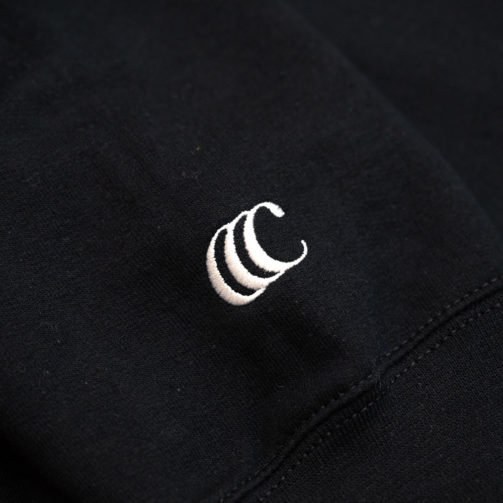 CLUMSY PICTURES GEEK BOY HOODY - BLACK