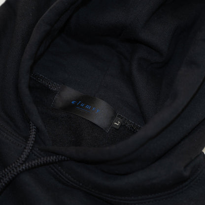 CLUMSY PICTURES GEEK BOY HOODY - BLACK