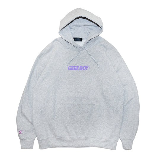 【23SP】 clumsy. Pictures パーカー GEEK BOY™ HOODY - GREY(初回限定ステッカー付き)