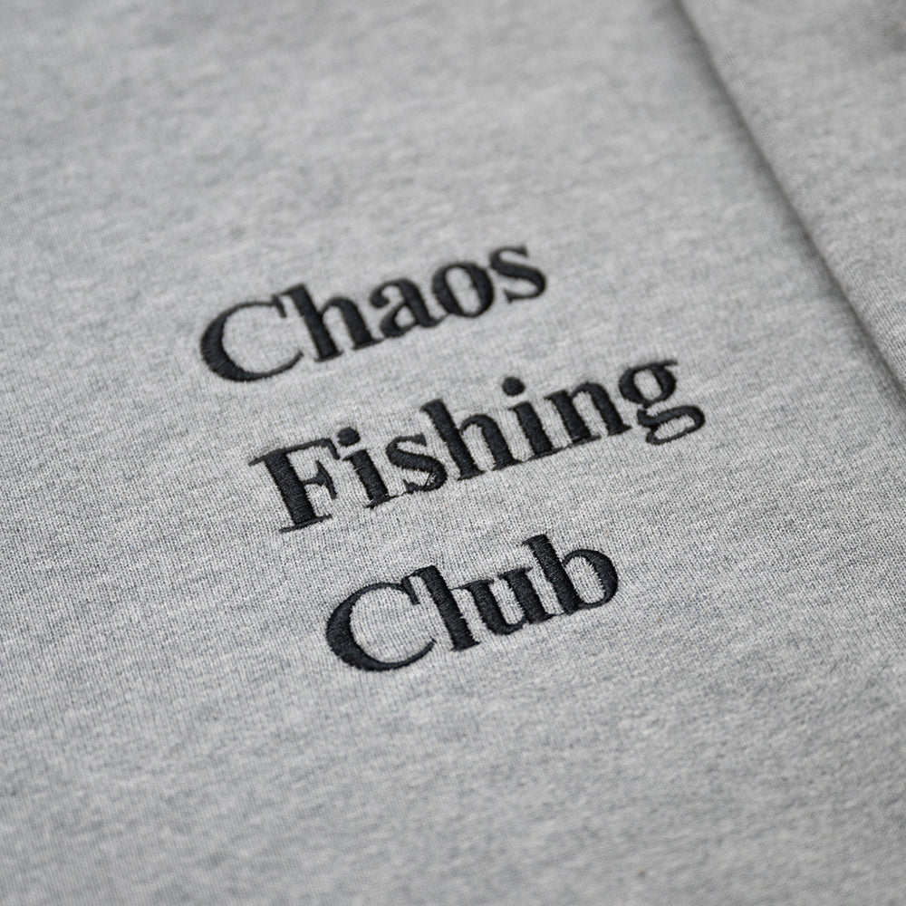 CHAOS FISHING CLUB LOGO CREW L/S - GRAY