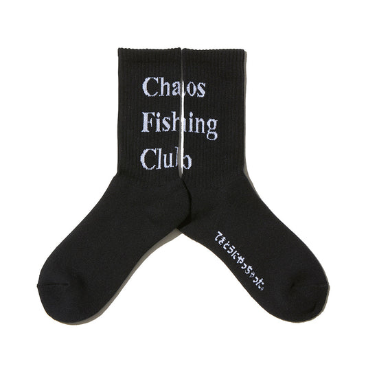 CHAOS FISHING CLUB 靴下 CFC LOGO SOCKS -  BLACK