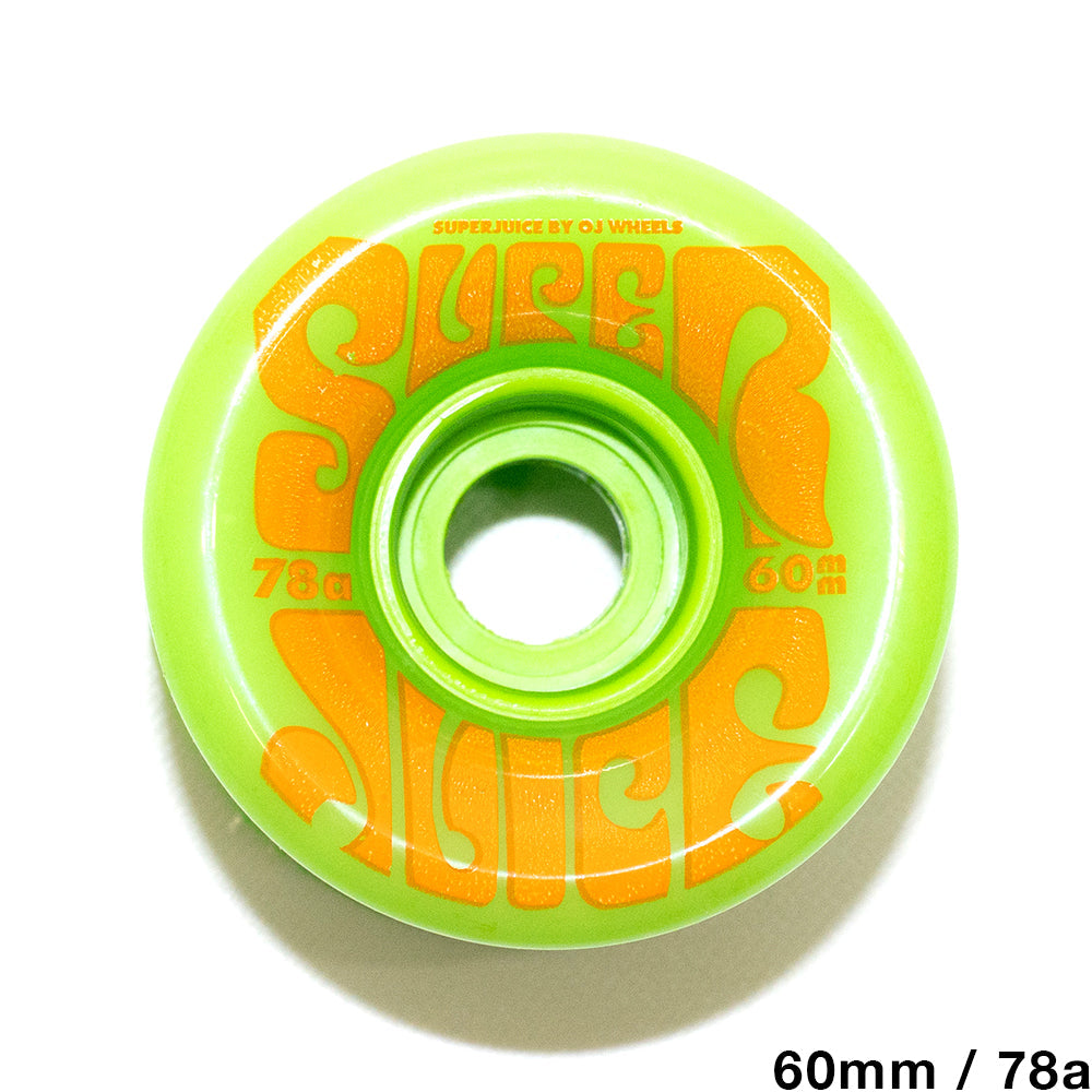 OJ WHEELS  クルーザーウィール TEAM SUPER JUICE GREEN - 60MM / 78A