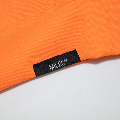 MILES LOGO HIT HOODIE - SAFETY ORANGE