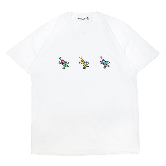 BRAVURA RECORDS Tシャツ 01 S/S TEE(刺繍)- WHITE