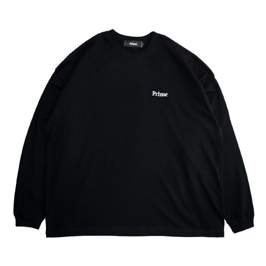 Prime ロングスリーブTシャツ ORIGINAL LOGO EMB L/S TEE - BLACK