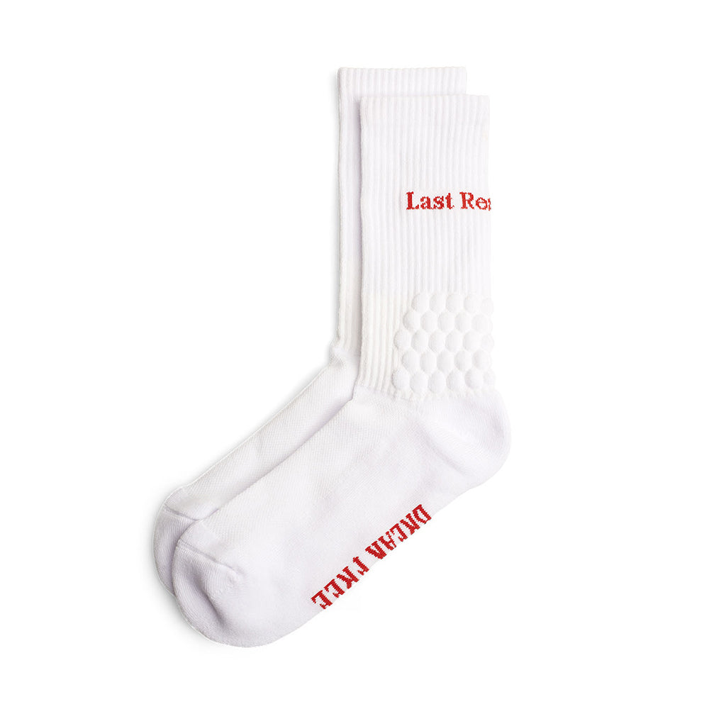 LAST RESORT AB ソックス RIGHT ANGLE BUBBLE SOCKS - WHITE