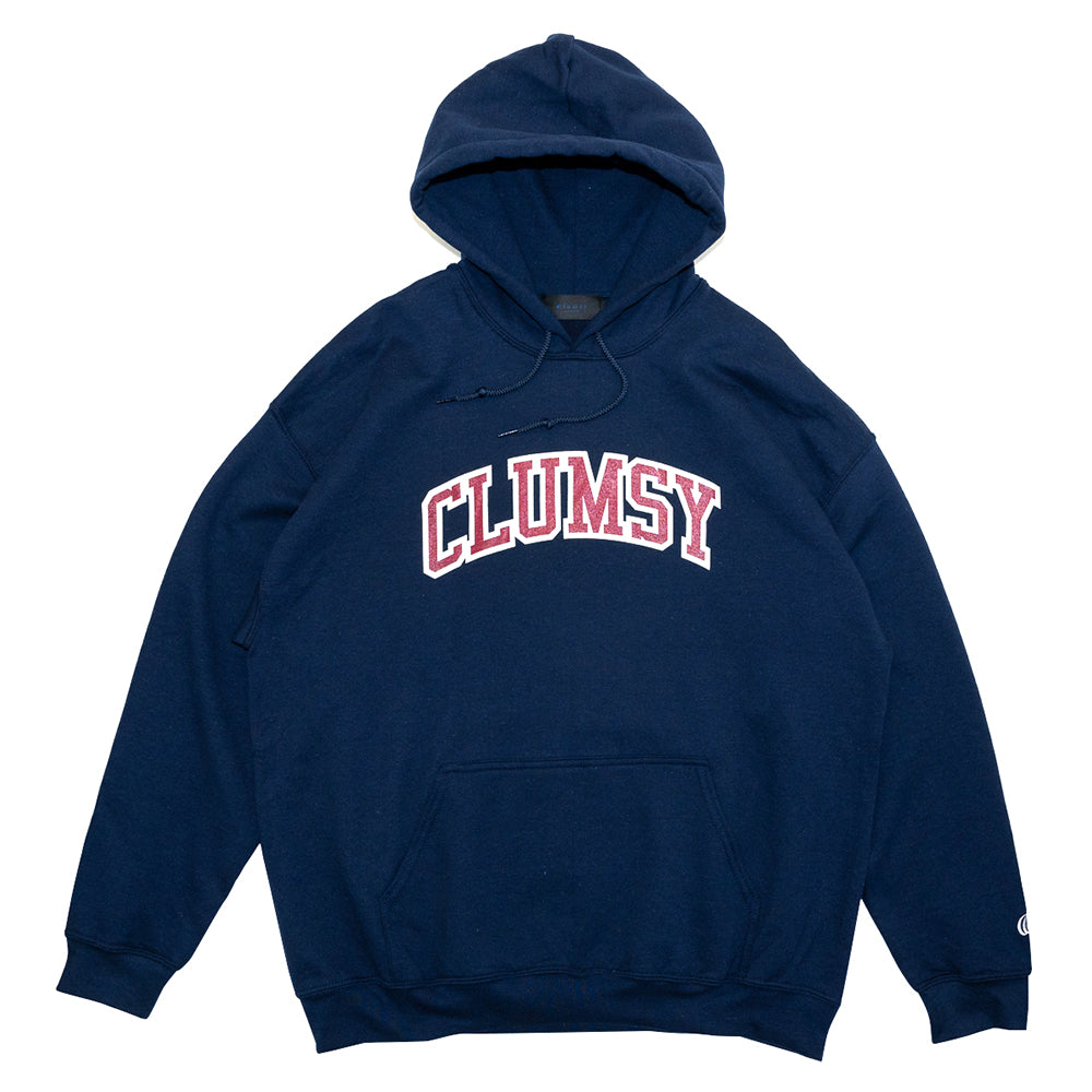clumsy. Pictures パーカー COLLEGE LOGO HOODY - NAVY
