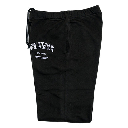 CLUMSY PICTURES COLLEGE SWEAT PANTS - BLACK